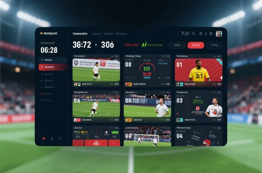 体育赛事实时比分更新界面